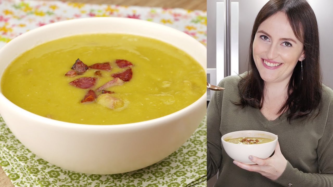 SOPA DE ERVILHA COM LINGUIÇA E BACON - PARA AQUECER NO FRIOZINHO | Cook'n Enjoy #604