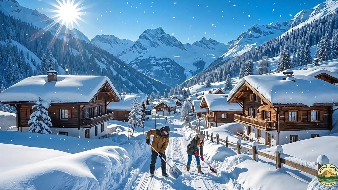 Winter in Wengen, Switzerland 🇨🇭The Most Beautiful Swiss Village in Winter 🏔️❄️ walkin tour 