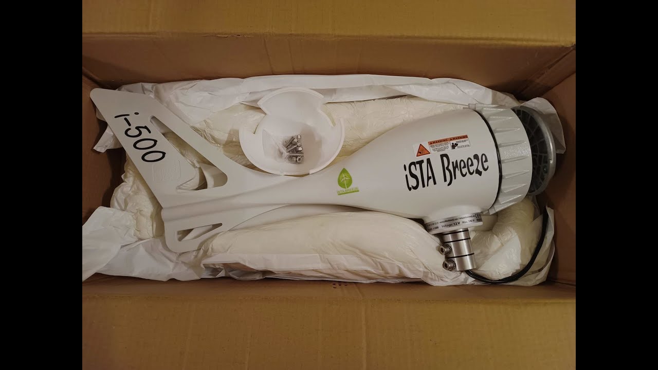 Wind turbine ista breeze i-500w 12v energy first contact and impression generatore eolico 12 vac