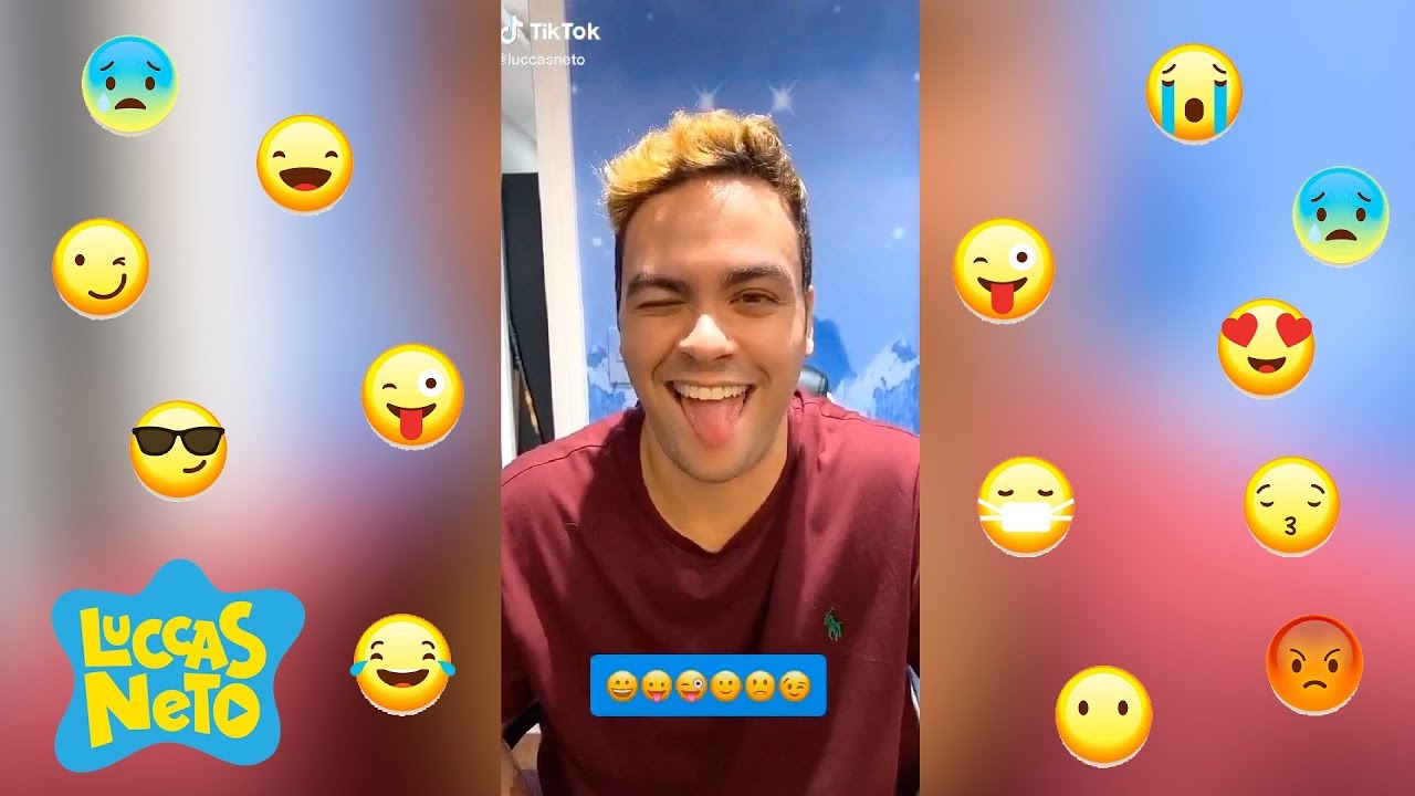 LUCCAS NETO FAZENDO DESAFIOS NO TIK TOK