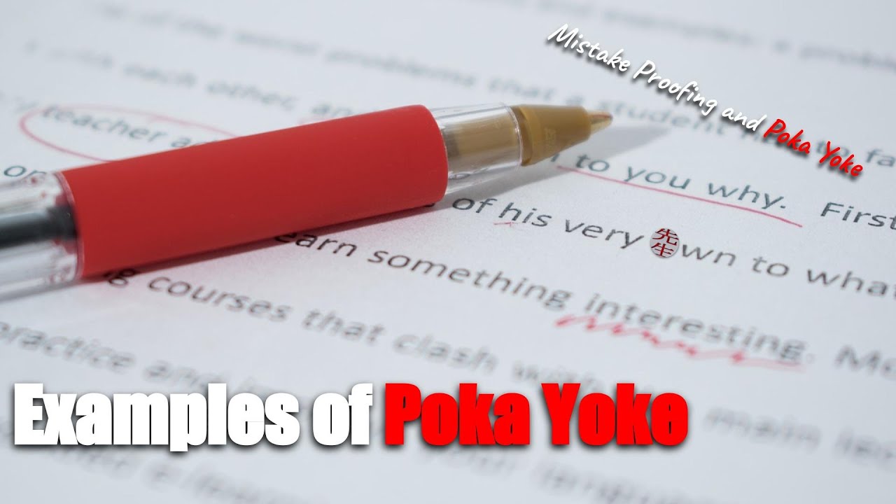 Examples of Poka Yoke