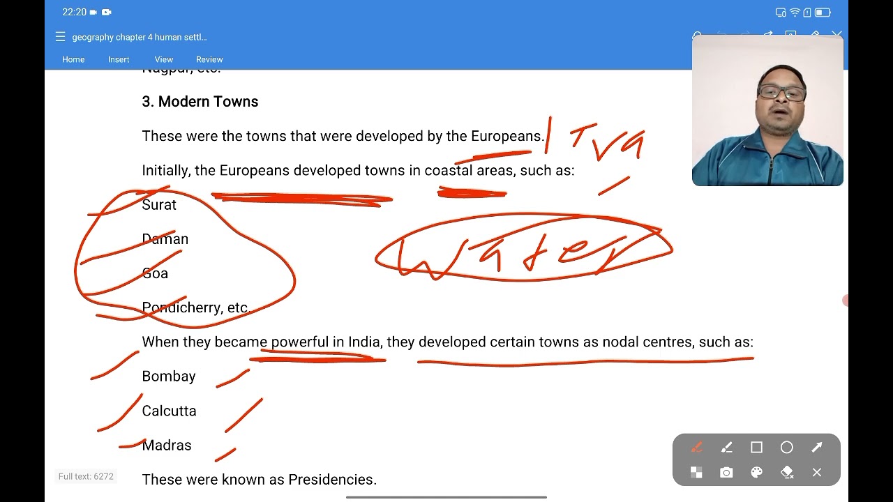 Part 2 geography class 12th human settlement