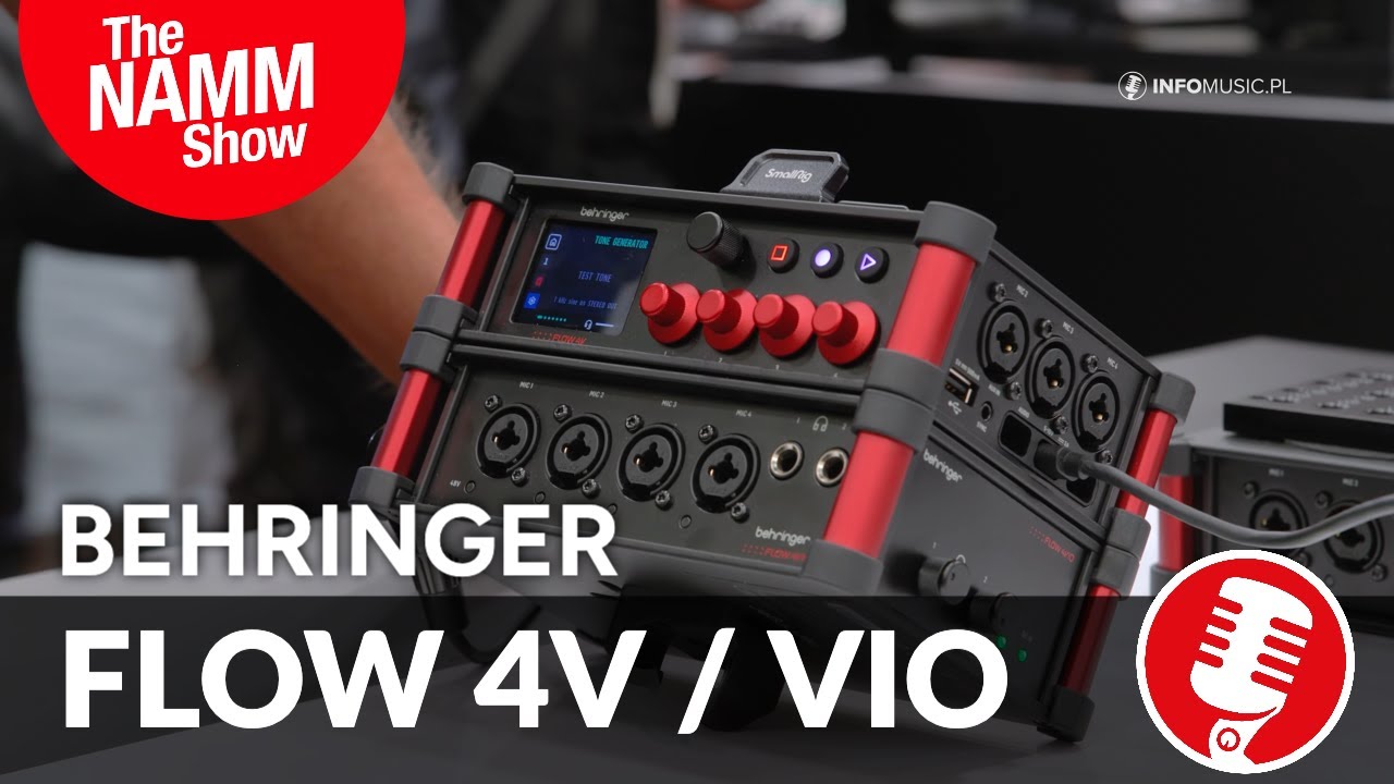 Behringer pokazał rejestrator FLOW 4V i syntezator JN-80 | NAMM 2026