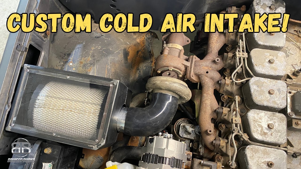 Square Body Cummins Swap - EPIC Custom Cold Air Intake!