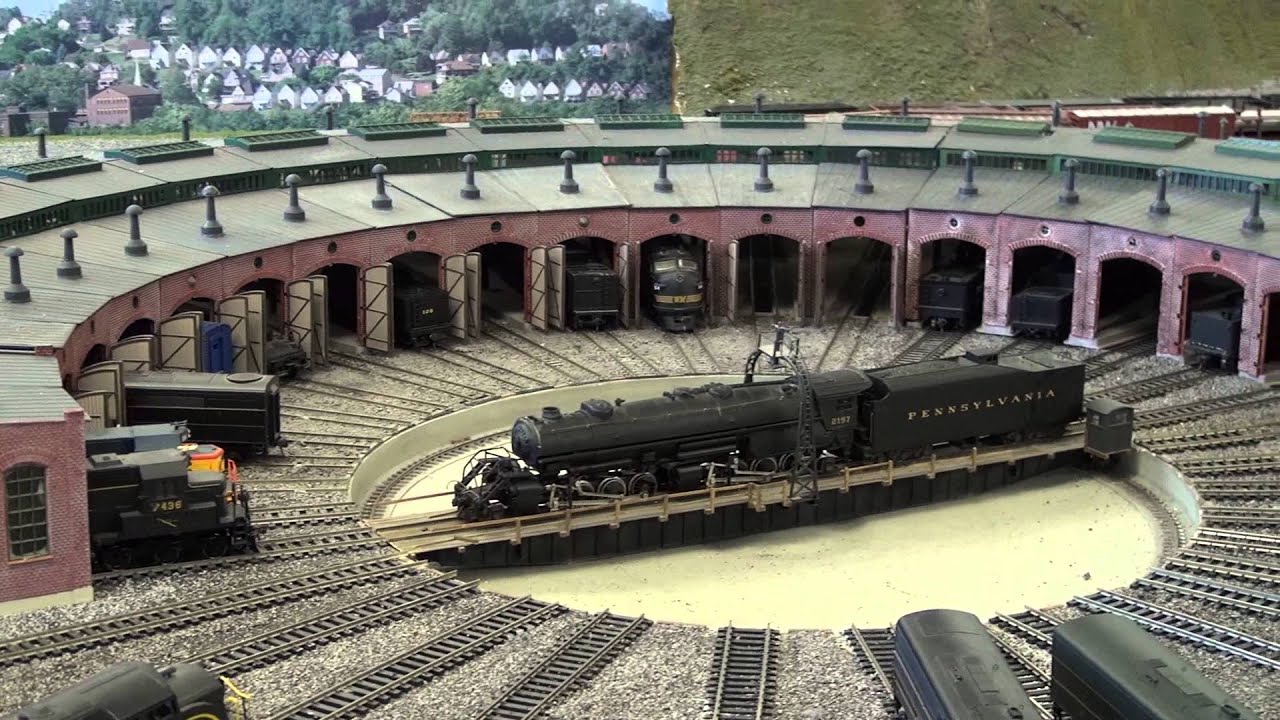 Upstairs HO Gauge Model Train Layout at the Hagerstown Roundhouse Museum