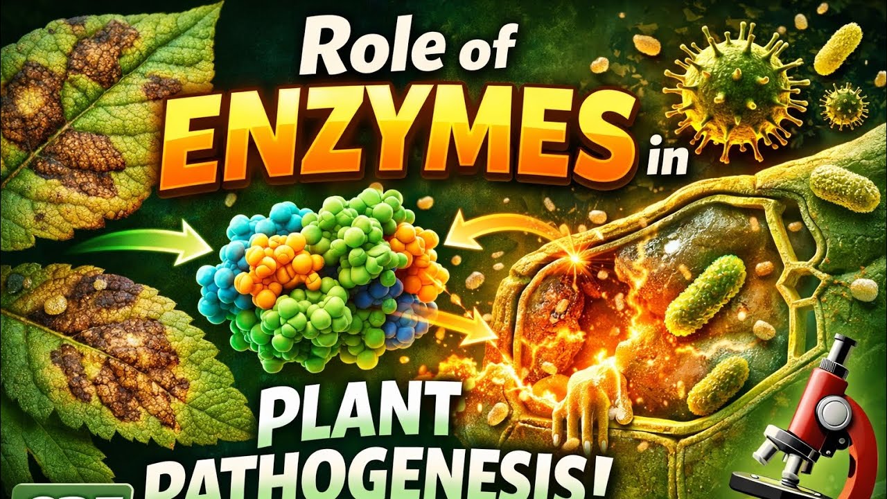 Role of enzymes in plant pathogenesis #agriculture #pathology #competitiveexams #jrf