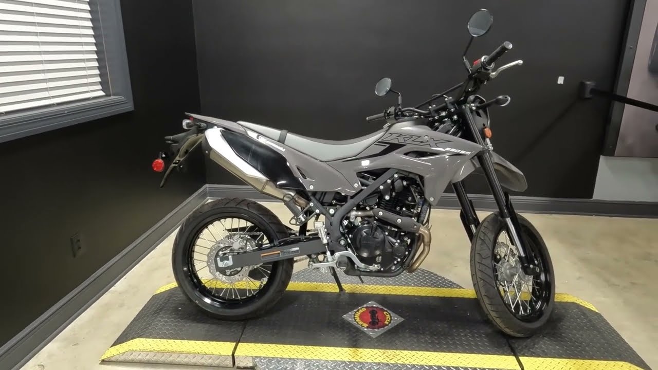 New Battle Gray 2024 Kawasaki KLX230SM ABS Motorcycle For Sale In Port Richey, FL