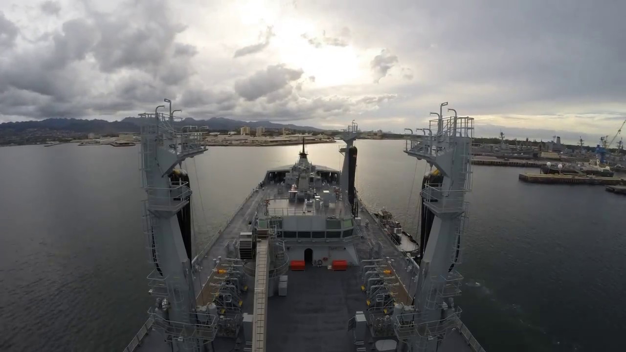 RFA TIDESPRING arrival Pearl Harbor