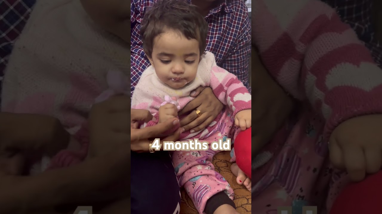 4 month&rsquo;s baby birthday celebration #babybirthday #4monthbaby #cakesmash #baby #cute #kids