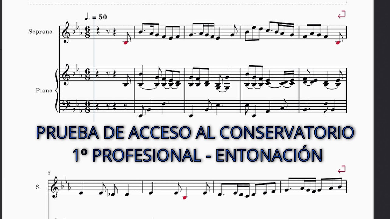ENTONACIÓN - PRUEBA DE ACCESO 1º PROFESIONAL