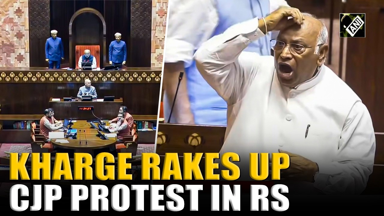 WATCH: Rajya Sabha adjourned as Kharge rakes up NEET paper leak, CJP protest issues in Parliament