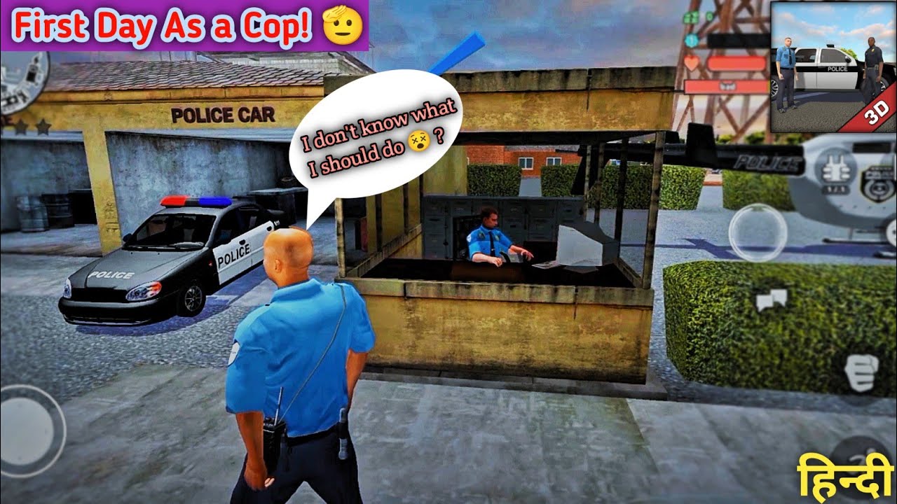 What will happen on the first day👮&zwj;♂️? &middot; Police cop Simulator Gang War 3D | Gameplay in Hindi