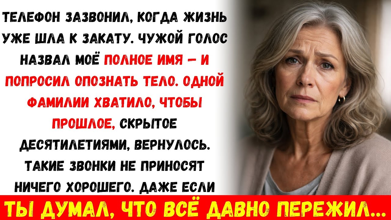 Мне позвонили на исходе жизни. Одного имени хватило, чтобы всё рухнуло