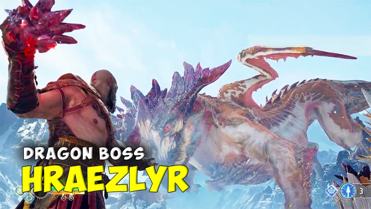 This Dragon Almost Killed Me 😨 Hraezlyr Fight – God of War