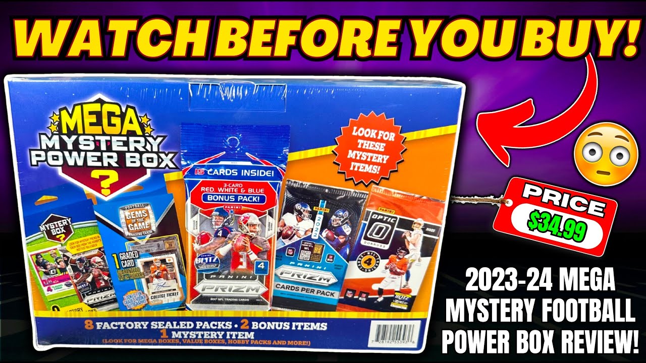 *BRAND NEW!🚨 2024 MEGA MYSTERY FOOTBALL POWER BOX REVIEW!🏈