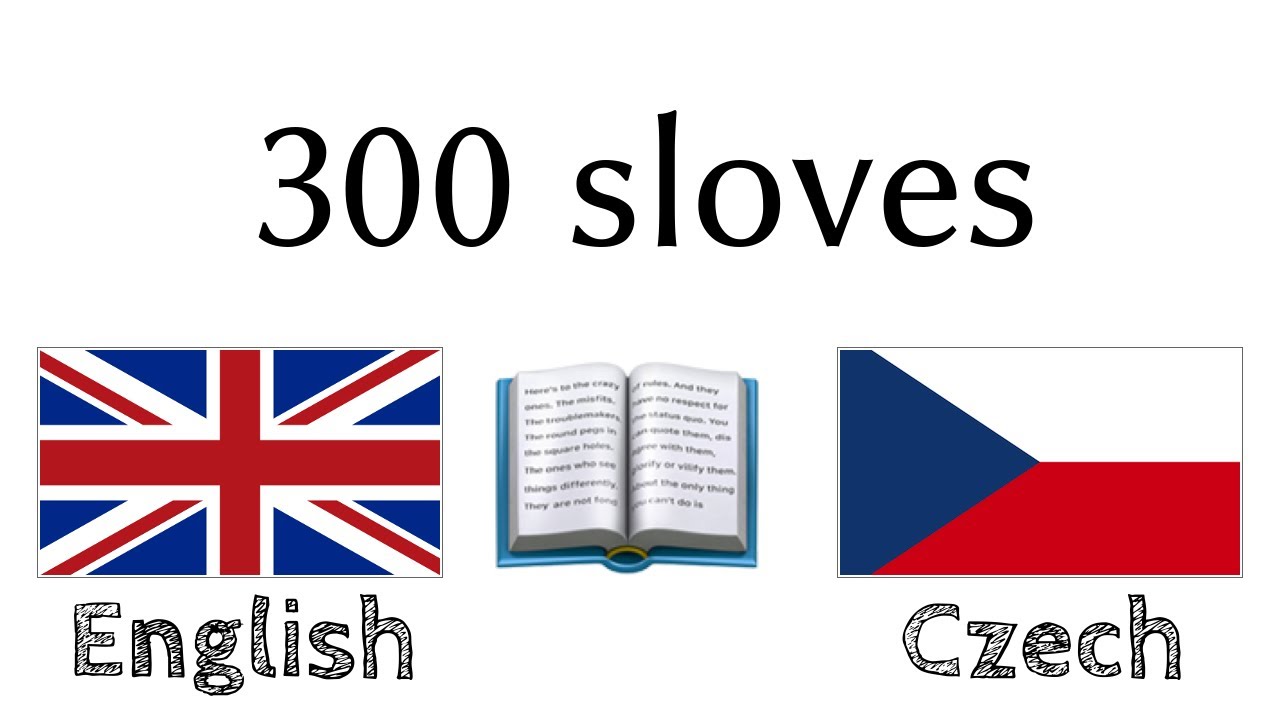 300 sloves + Čten&iacute; a poslech - Angličtina + Če&scaron;tina - (rodil&yacute; mluvč&iacute;)