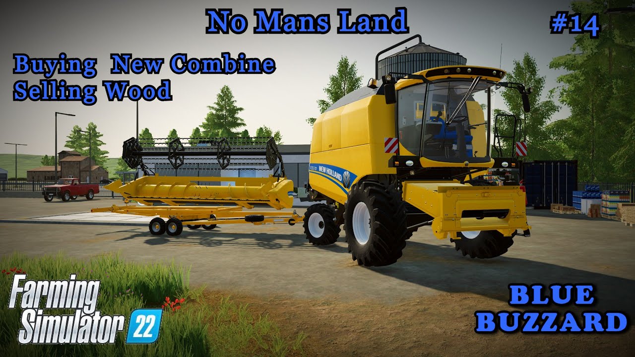 No Mans Land #14 | FS22 Time-lapse |  BUYING NEW COMBINE, Harvesting Wheat, Selling Wood