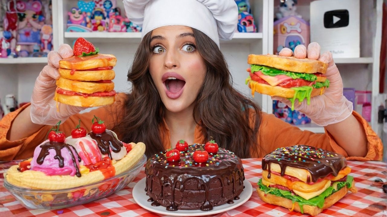 طبخت بدون أكل… بس سلايم 😳 أغرب فيديو سويته بحياتي