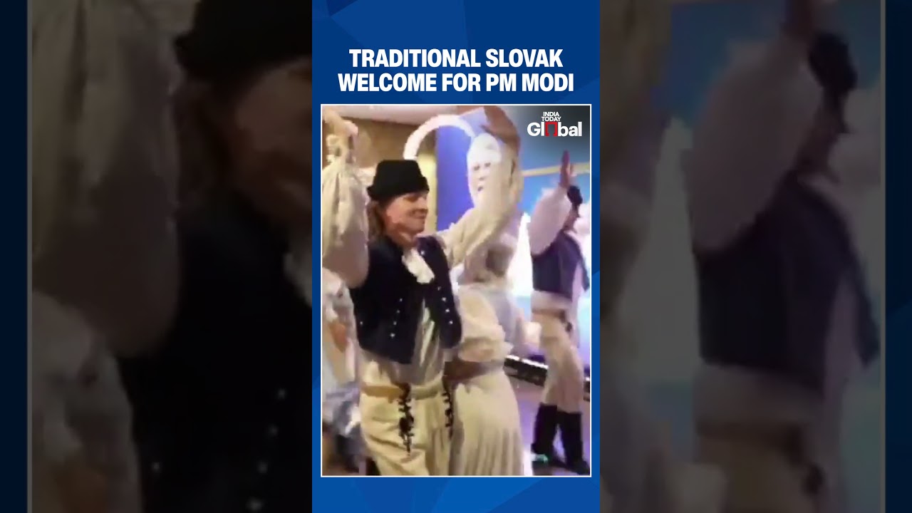 PM Modi Receives Traditional Slovak Welcome Upon Arrival In Bratislava During Historic Visit