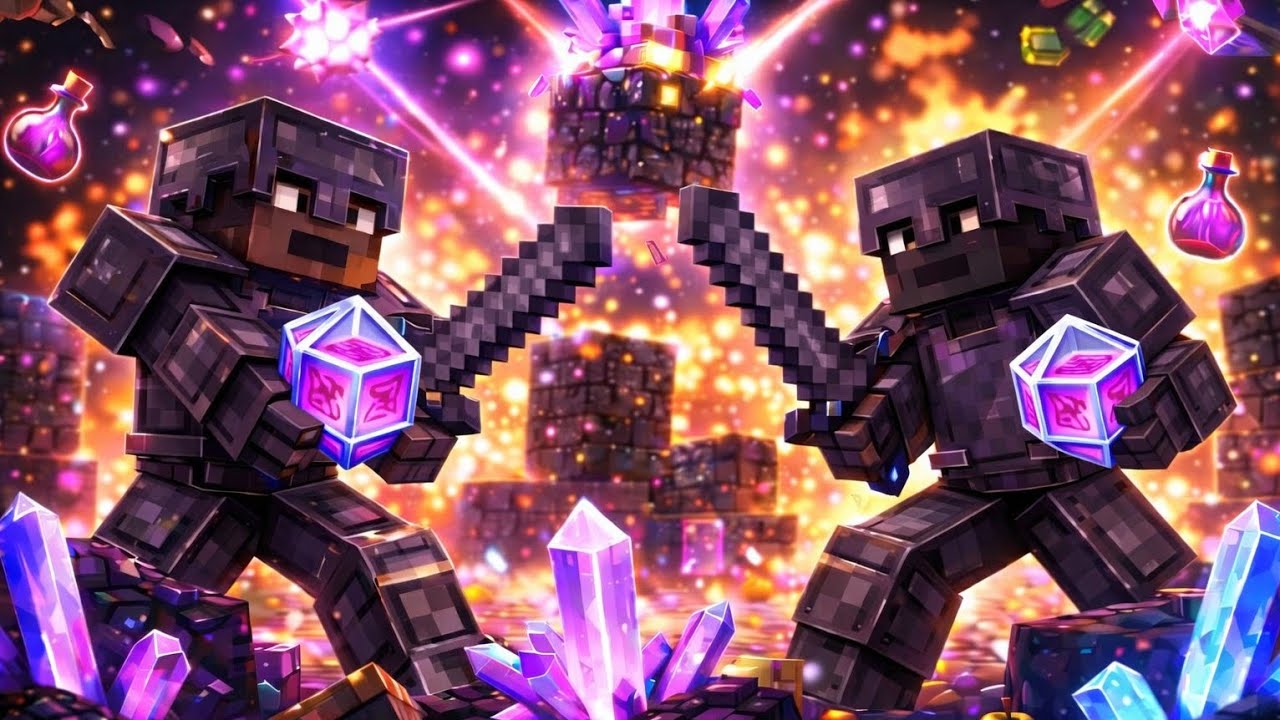 Beating my friend in Minecraft CPVP 