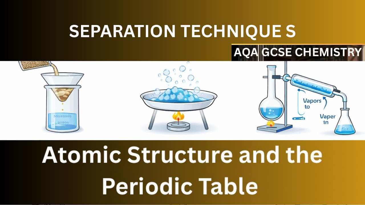 AQA GCSE CHEMISTRY Separation Techniques #atomicstructure #periodictable #students #education