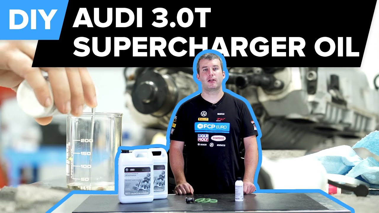 Audi S4 B8 & B8.5 3.0t - Removing & Replacing Supercharger Oil (Audi S4, S5, SQ5, Q5, A6, A7, & A8)