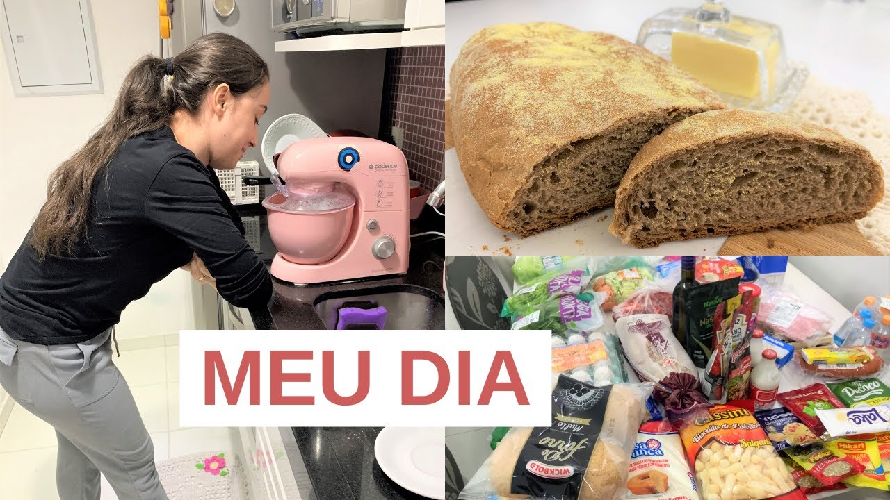 MEU DIA: COMPRAS DE MERCADO, FIZ O PÃO DO OUTBACK E INVERNO CHEGANDO!