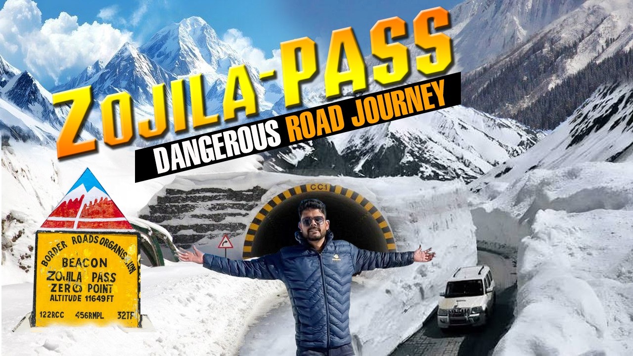 Srinagar to Leh by Road | Zojila Pass Tunnel & Road Condition | Srinagar to Kargil