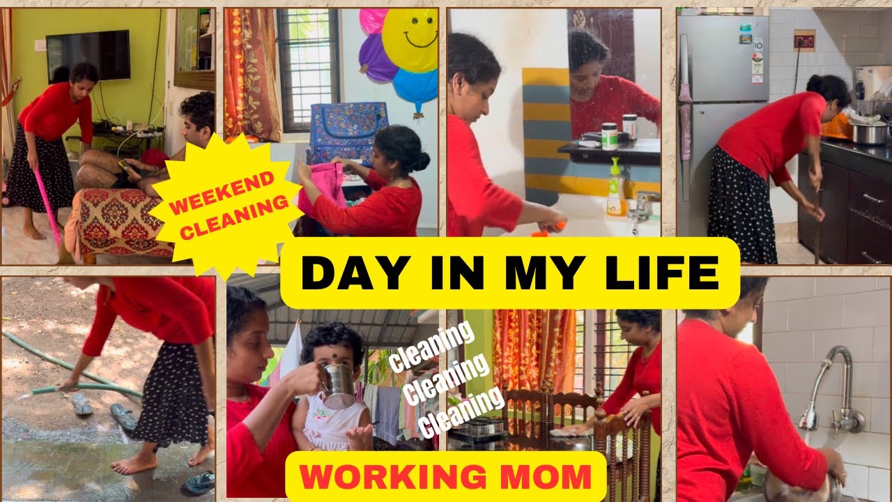 Weekend of a Working Mom | Day in My Life | Weekend Cleaning | Home Vlog #cleaningvideo #cleaning