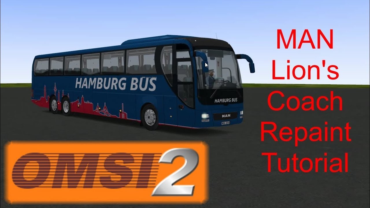#08 OMSI 2 MAN Lion's Coach Repainten (Hamburg Bus)