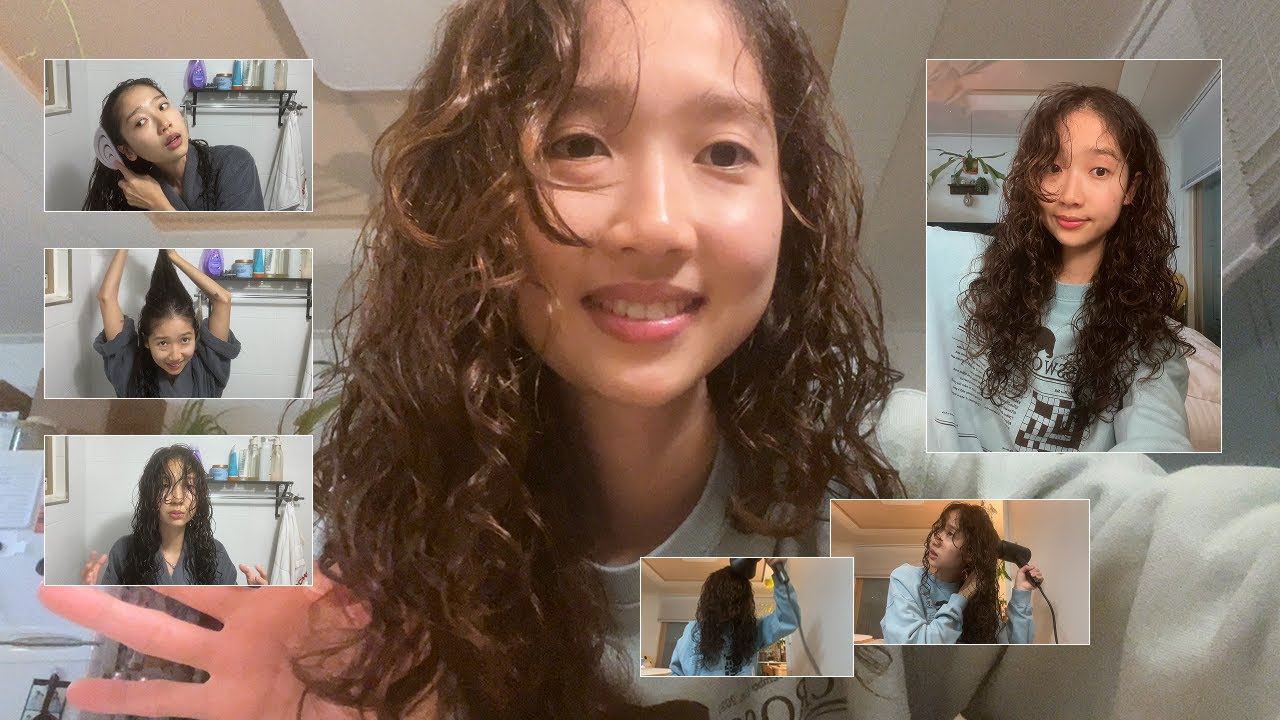 곱슬 선배의 관리 루틴 + 멘탈 케어 ♡ 여러분은 아름다워요.  3A Curly Hair Routine