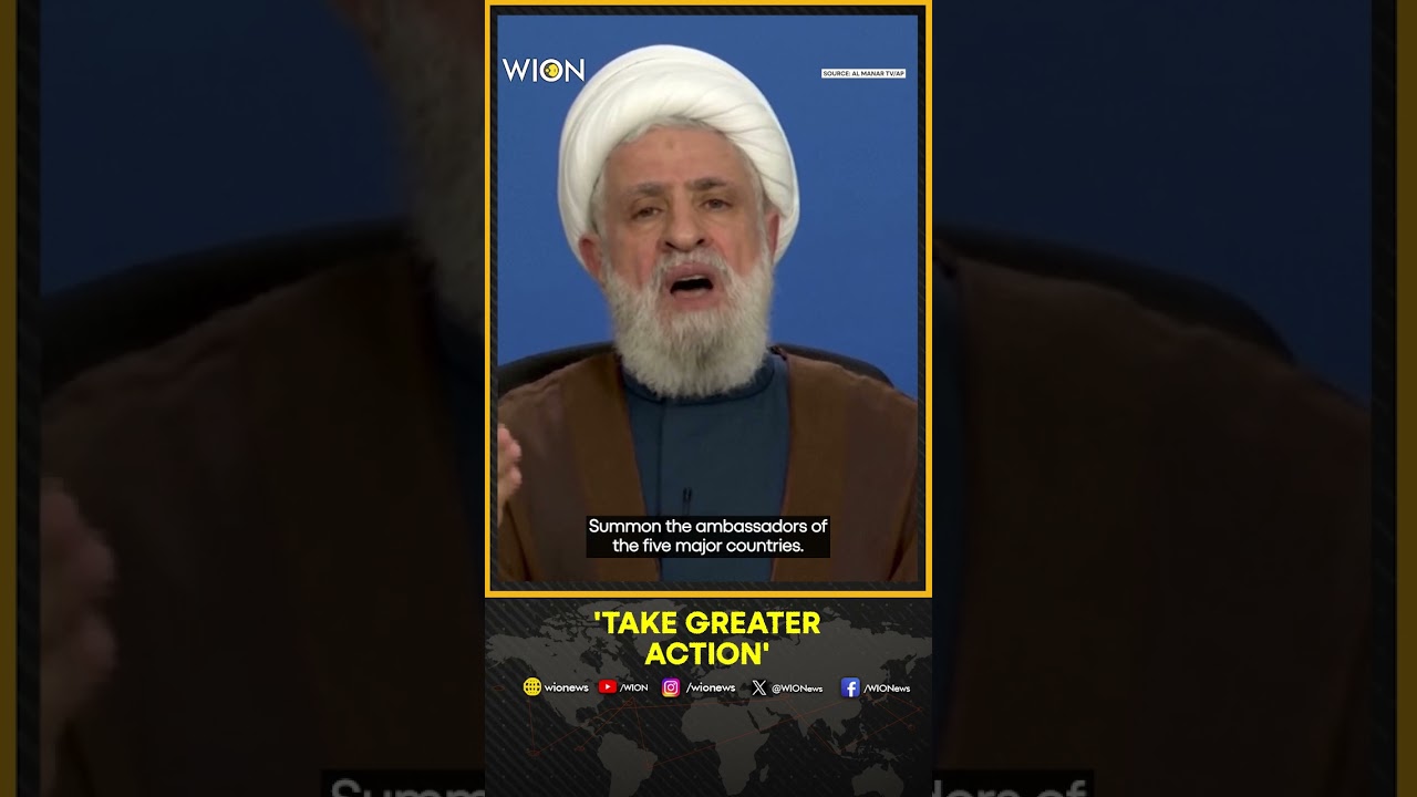 Hezbollah Leader Calls On Lebanese Govt To Work Harder To End Israel's Attacks | WION Shorts