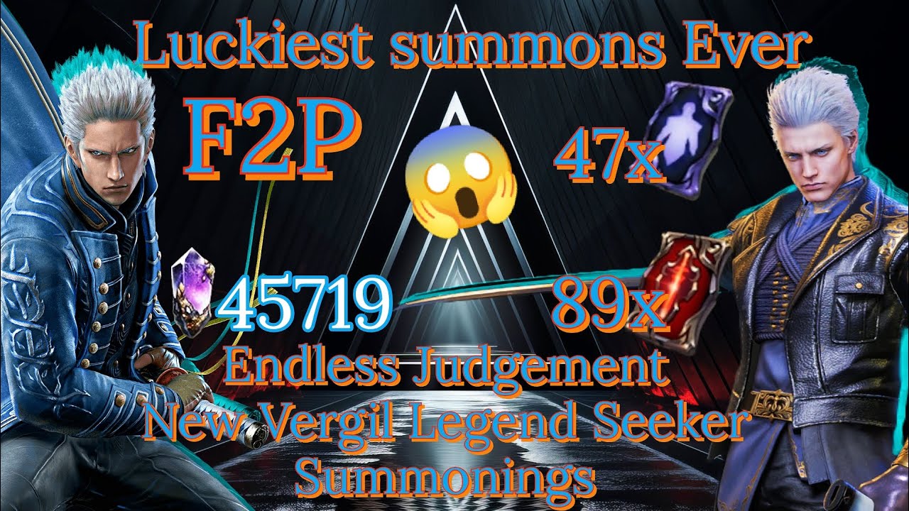 Devil May Cry Peak of Combat DMC POC | Endless Judgement | Vergil Legend Seeker | CA-V F2P Summons.