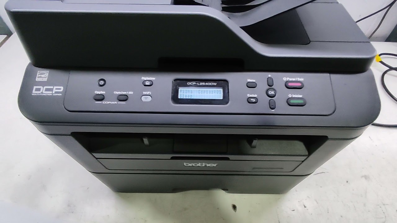 Funcionamento, detalhes, cópia, adf, impressão frente e verso da impressora Brother DCP- L2540.