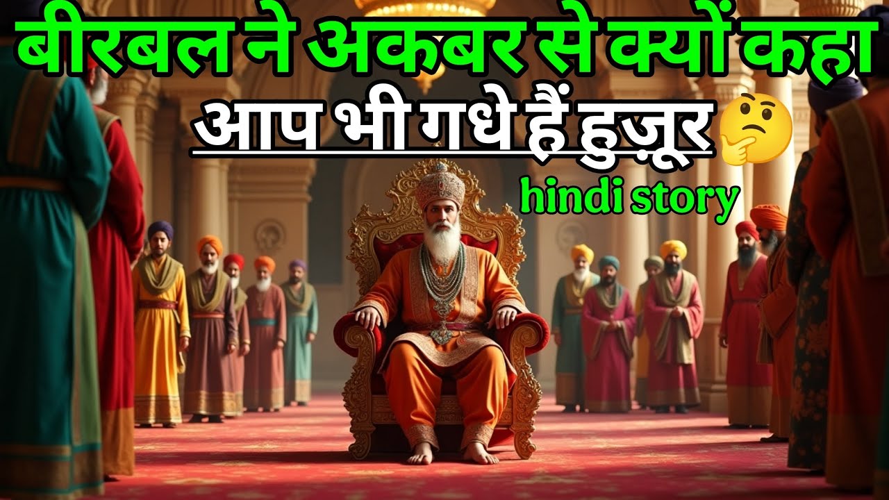 बीरबल ने अकबर से क्यों कहा आप भी गधे हैं हुज़ूर | akbar birbal ki kahani | majedar story | kahaniya