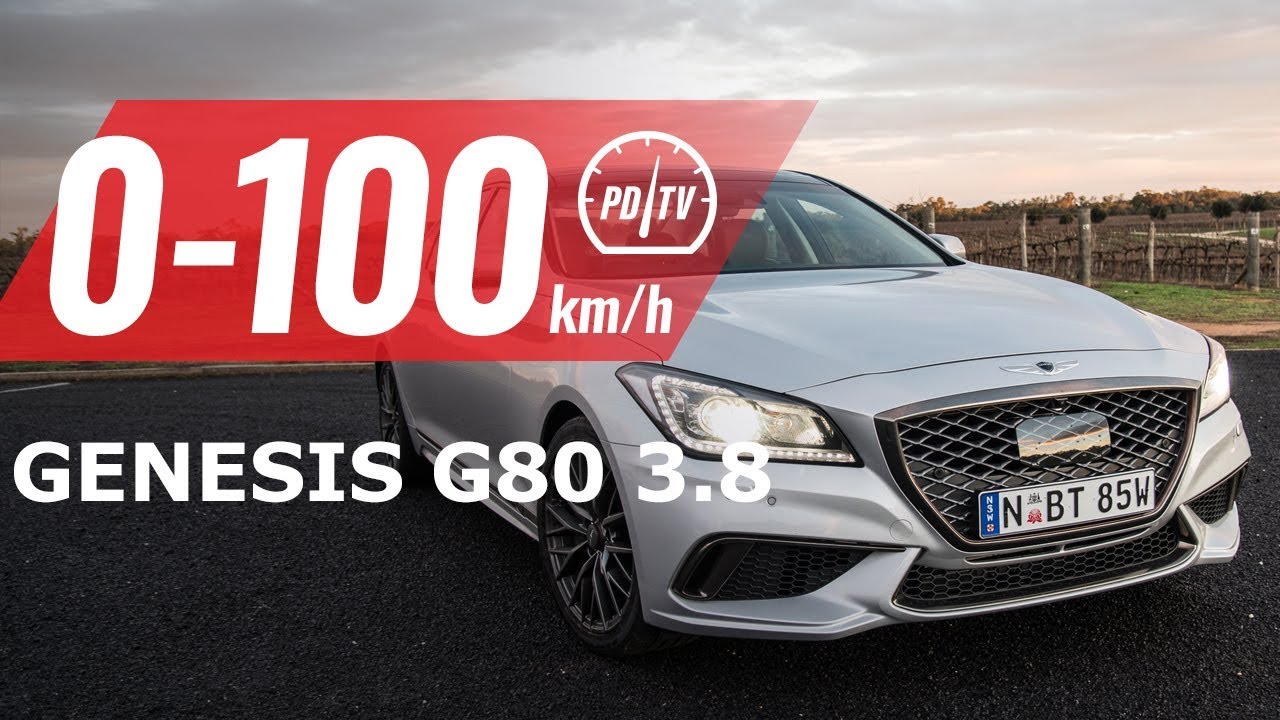 2019 Genesis G80 3.8 Sport Design 0-100km/h & engine sound [short edit]