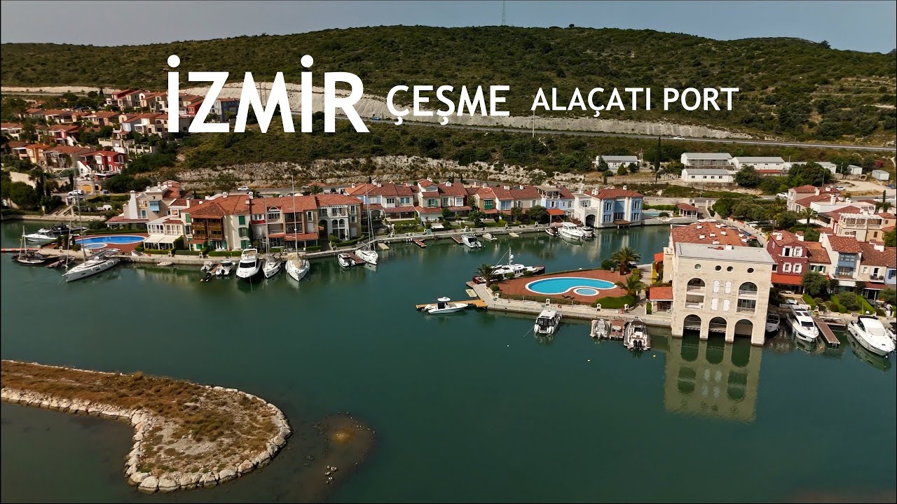 Alaçatı Port | Çeşme | İzmir | Drone ile Manzaralar | DJI MINI 4 PRO ile Kaydedilmiştir