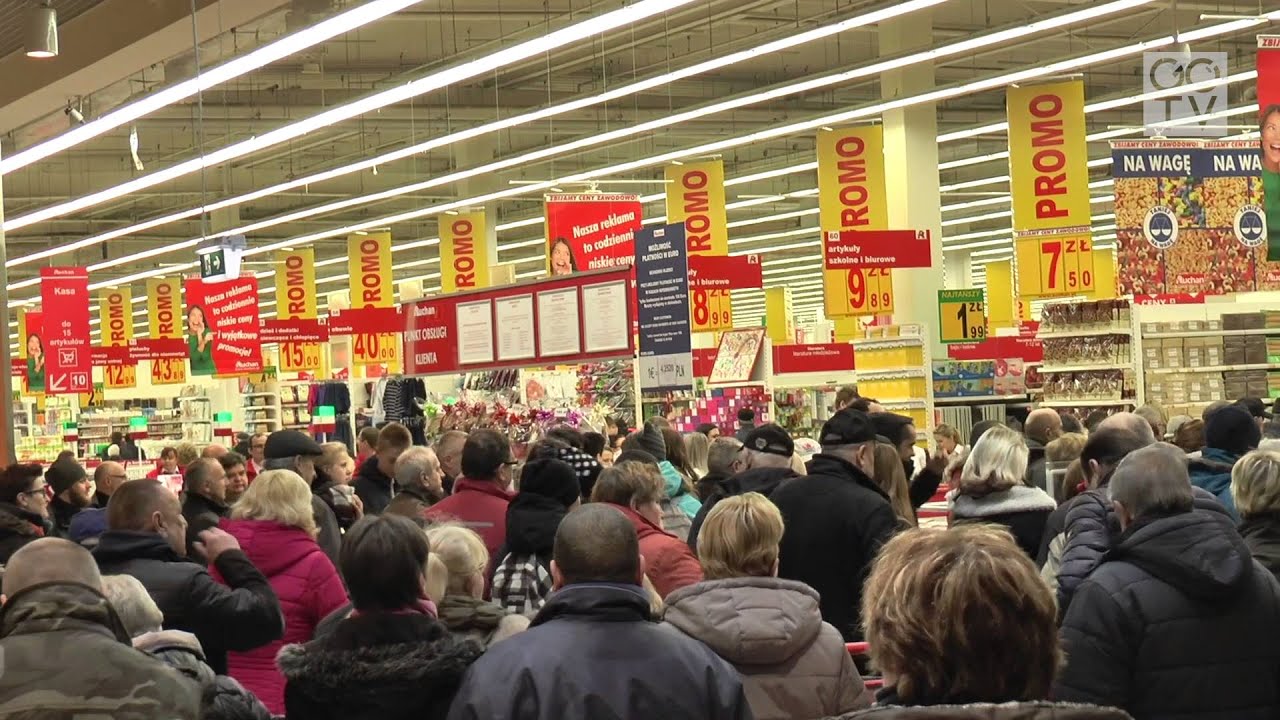 Otwarcie hipermarketu Auchan w Olsztynie.