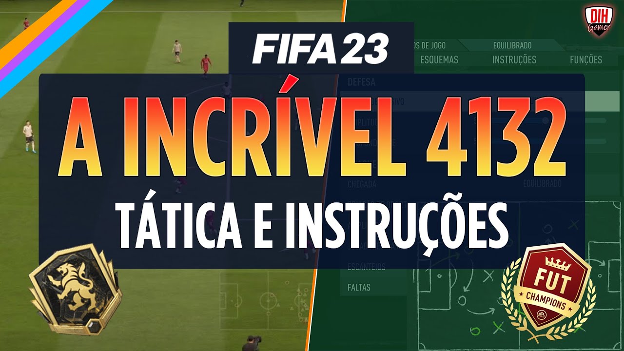 FIFA 23 - INCRÍVEL TÁTICA PERSONALIZADA! FORMAÇÃO 4132 ATUALIZADA - FIFA 23 ULTIMATE TEAM