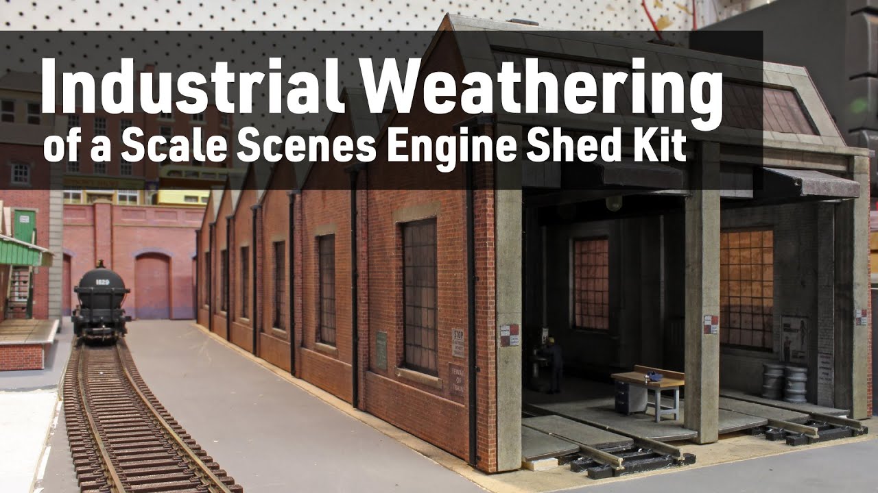 Weather a Scale Scenes Engine Shed Kit