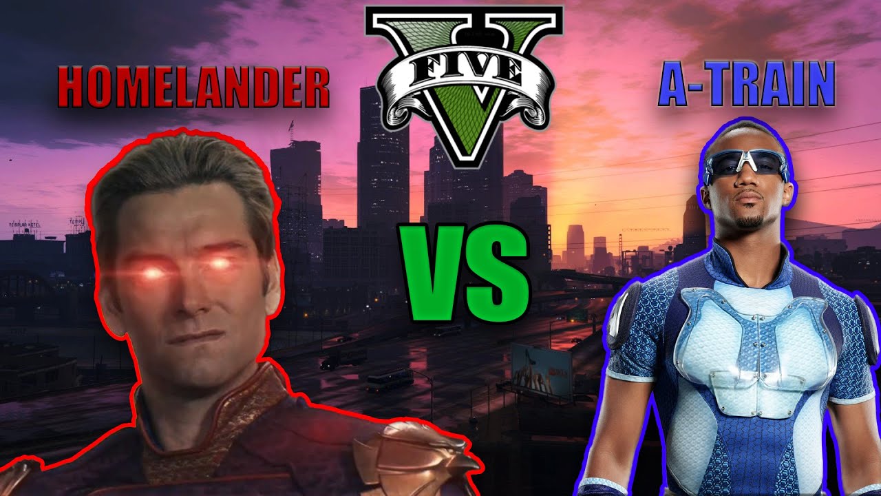 Homelander VS The A-train In Gta 5!