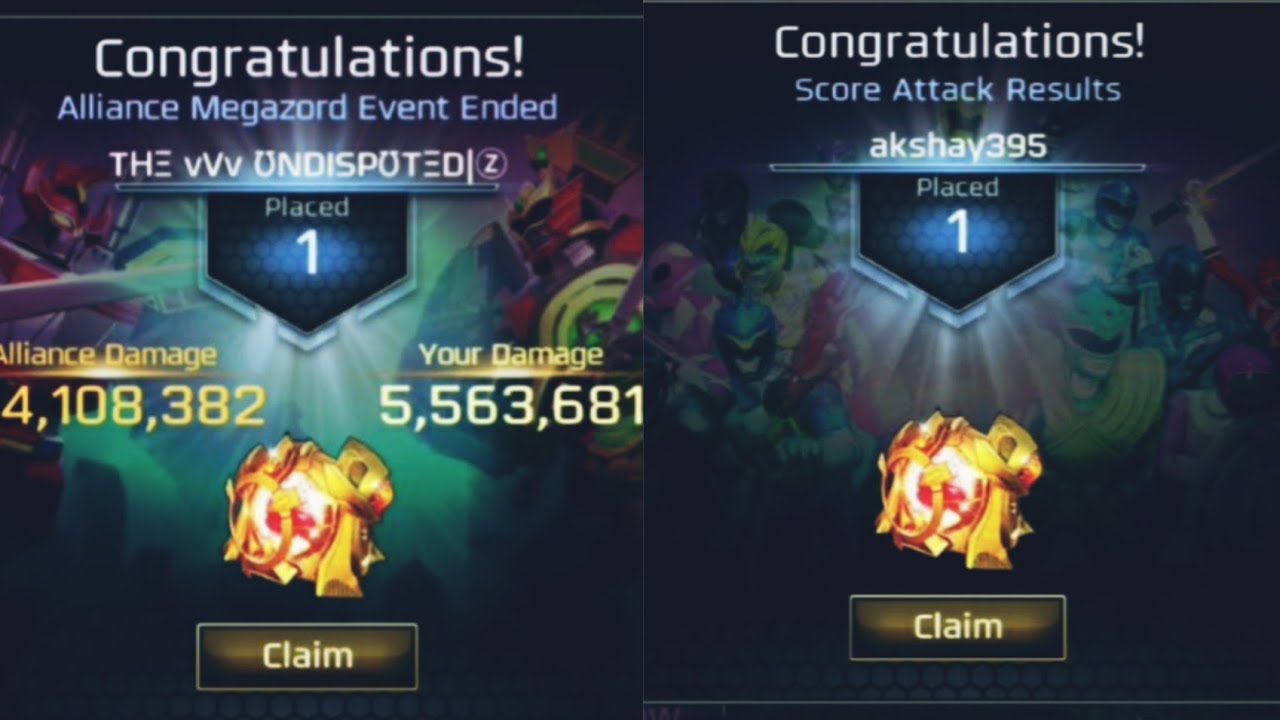 Power Rangers Legacy Wars~Alliance Megazord Rank 1 Box + Score Attack Rank 1 Box~Unboxing