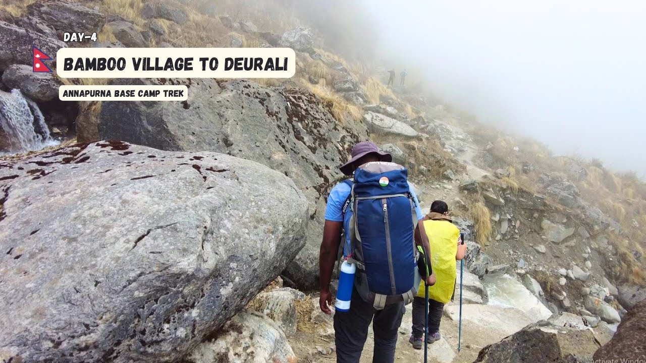 Annapurna Base Camp Trek - Bamboo Village to Deurali | Himalaya | Complete Guide | EP-4 | #himalayas