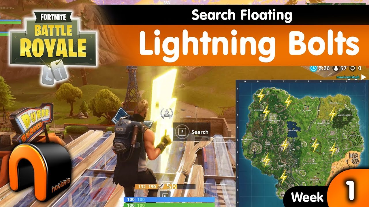 Search Floating Lightning Bolts FORTNITE - Lightning Bolt Locations