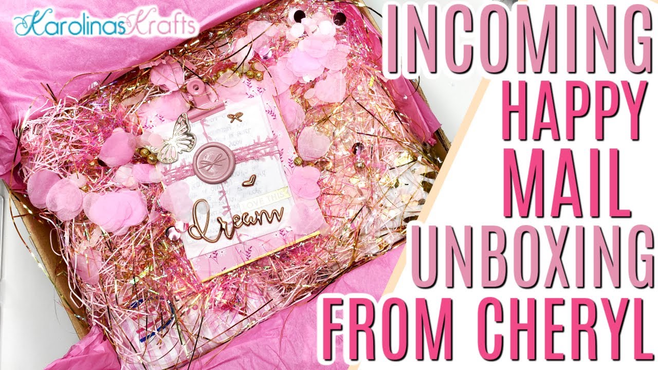 Incoming Happy Mail Unboxing from Cheryl! So much PINK HAPPY MAIL!