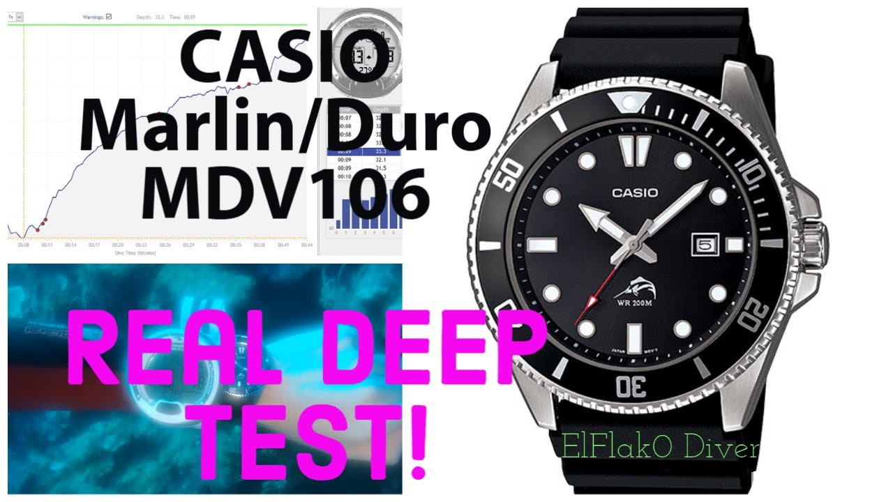 Casio MDV106 Marlin/Duro Real DEEP TEST!