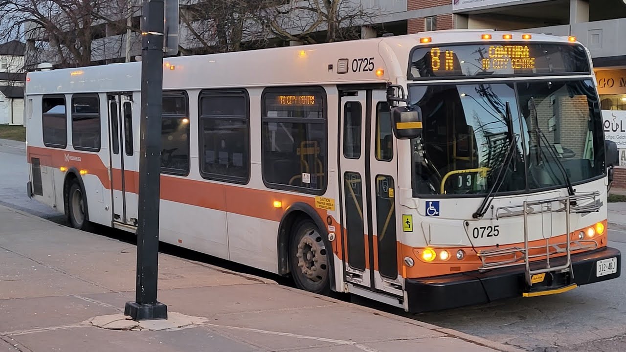 [RETIRED] MiWay (Mississauga Transit) 2007 New Flyer D40LFR #0725 ride video!