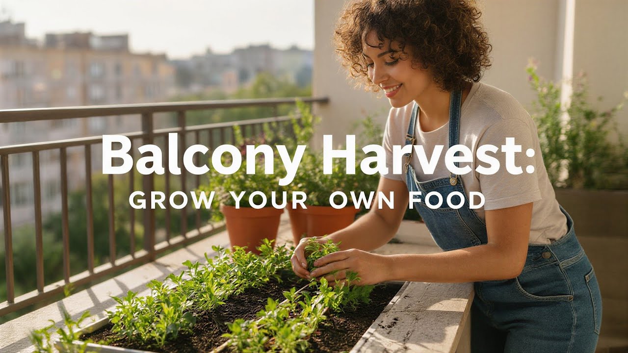 How To Grow Your Own Food On Your Balcony : Simple Setup For Year-Round Harvests