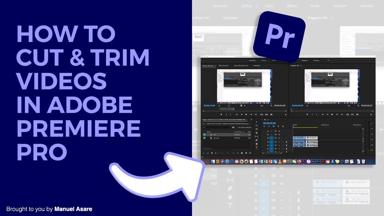 How To Cut & Trim Videos In Adobe Premiere Pro - Beginners Tutorial #adobepremierepro