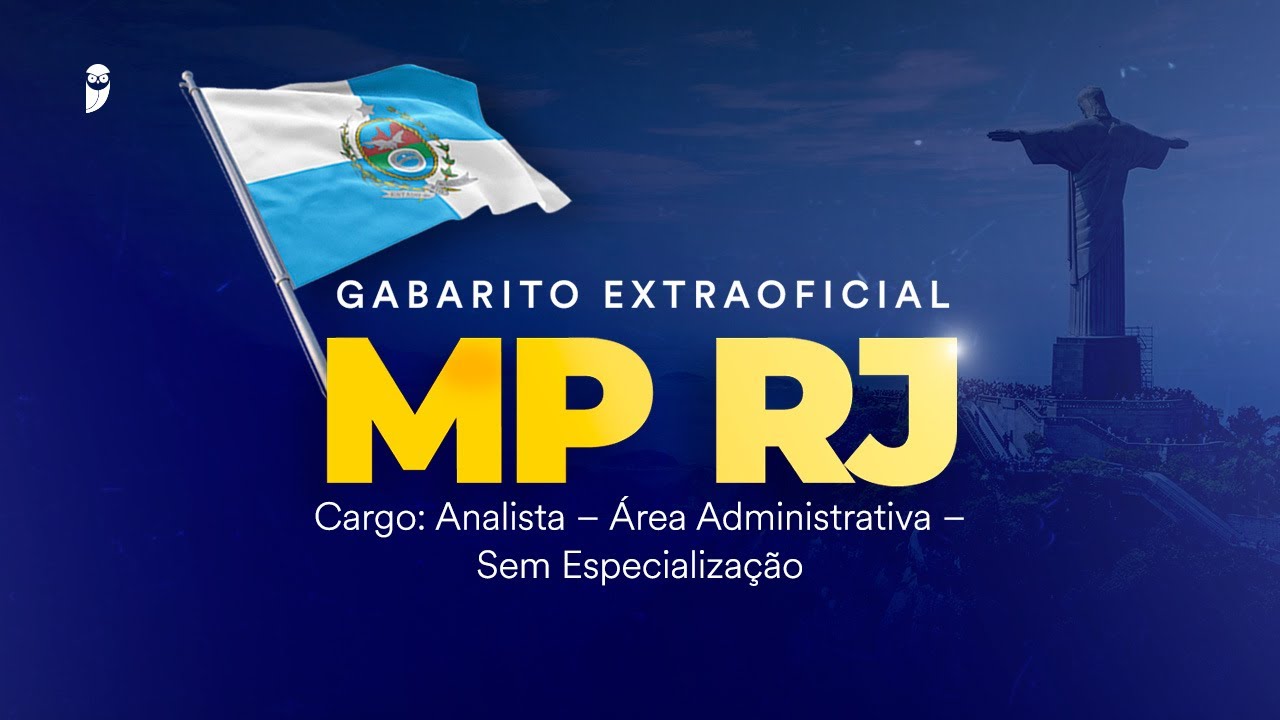 Gabarito Extraoficial MP RJ - Analista – Área Administrativa – Sem Especialização